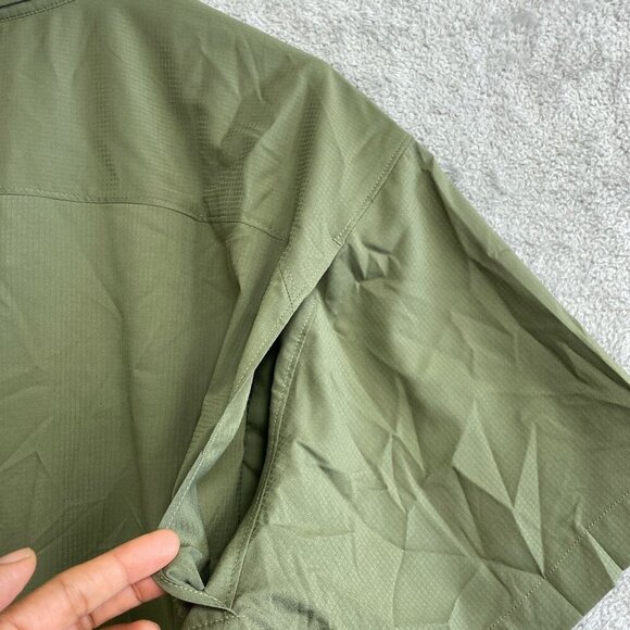 NWOT Columbia Men's XXL Short Sleeve Green Button up Shirt Outdoor - Picture 6 of 7
